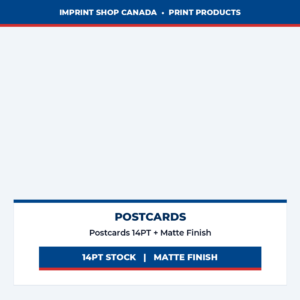 postcards 14pt + matte finish imprint shop canada