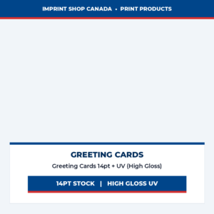 greeting cards 14pt + uv (high gloss) imprint shop canada