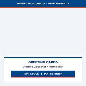 greeting cards 14pt + matte finish imprint shop canada