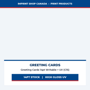 greeting cards 14pt writable + uv (c1s) imprint shop canada