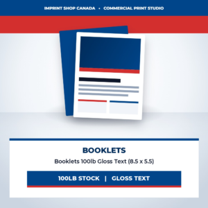 booklets 100lb gloss text (8.5 x 5.5) imprint shop canada
