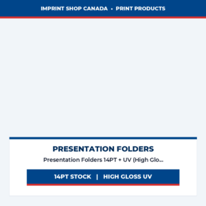 presentation folders 14pt + uv (high gloss) imprint shop canada