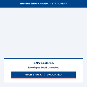 envelopes 60lb uncoated imprint shop canada