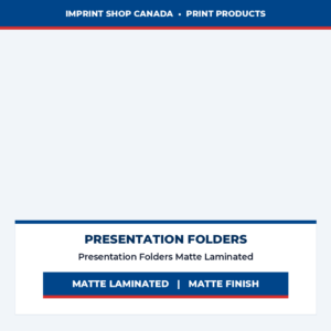 presentation folders matte laminated imprint shop canada