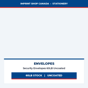 security envelopes 60lb uncoated imprint shop canada
