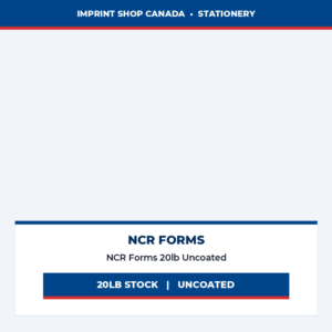 ncr forms 20lb uncoated imprint shop canada