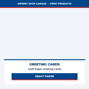 kraft paper greeting cards imprint shop canada