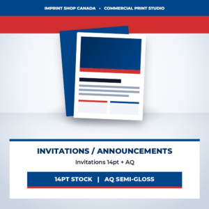 invitations 14pt + aq imprint shop canada